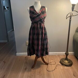 J. Crew Tarten Plaid Wrap Midi Dress